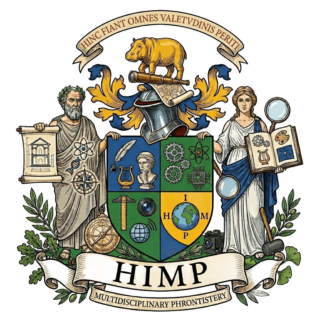 Hippo IMP ၏ အထိမ်းအမှတ် တံဆိပ် — ဆောင်ပုဒ် “Hinc fiant omnes valetudinis periti”